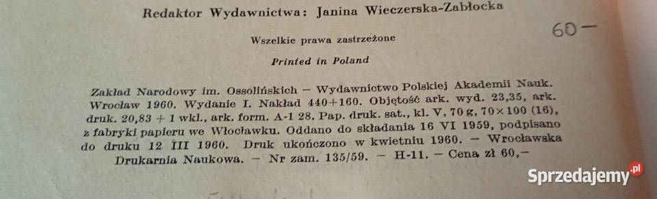 Metrificale Marka z Opatowca i traktaty Gdańsk sprzedam