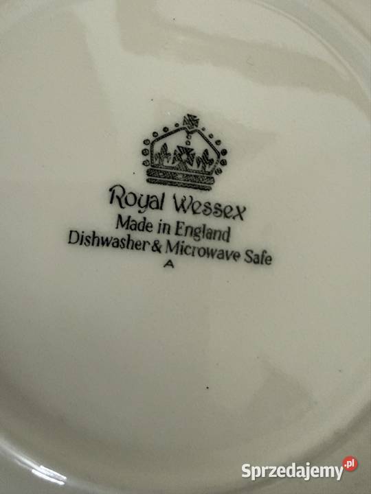 Royal wzór konie czerwone talerze głębokie