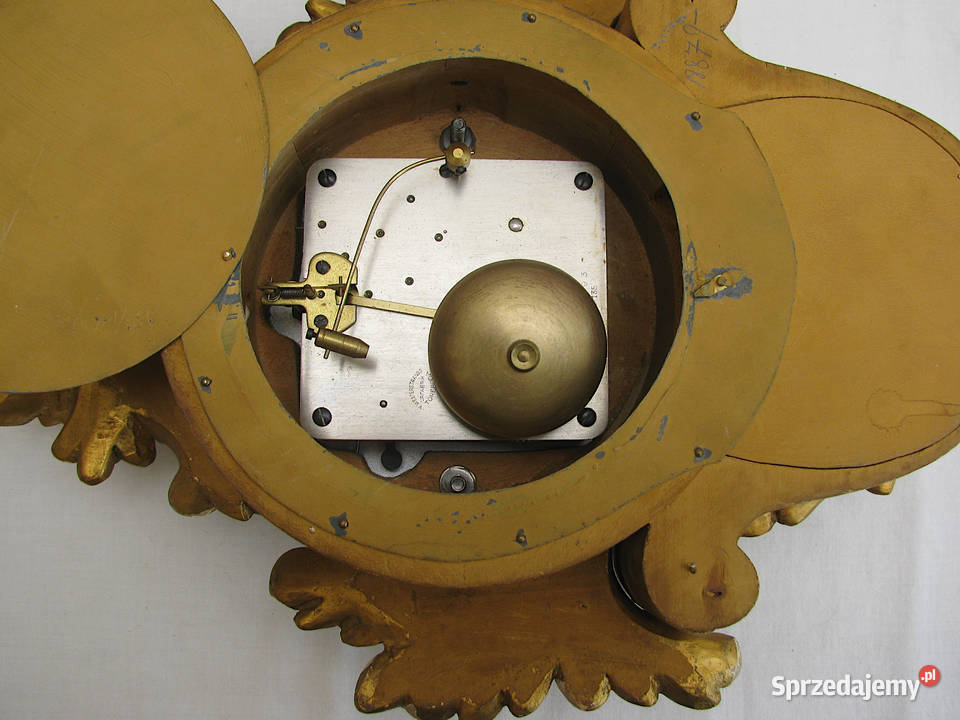 Szwedzki zabytkowy zegar ścienny zachodniopomorskie Szczecinek