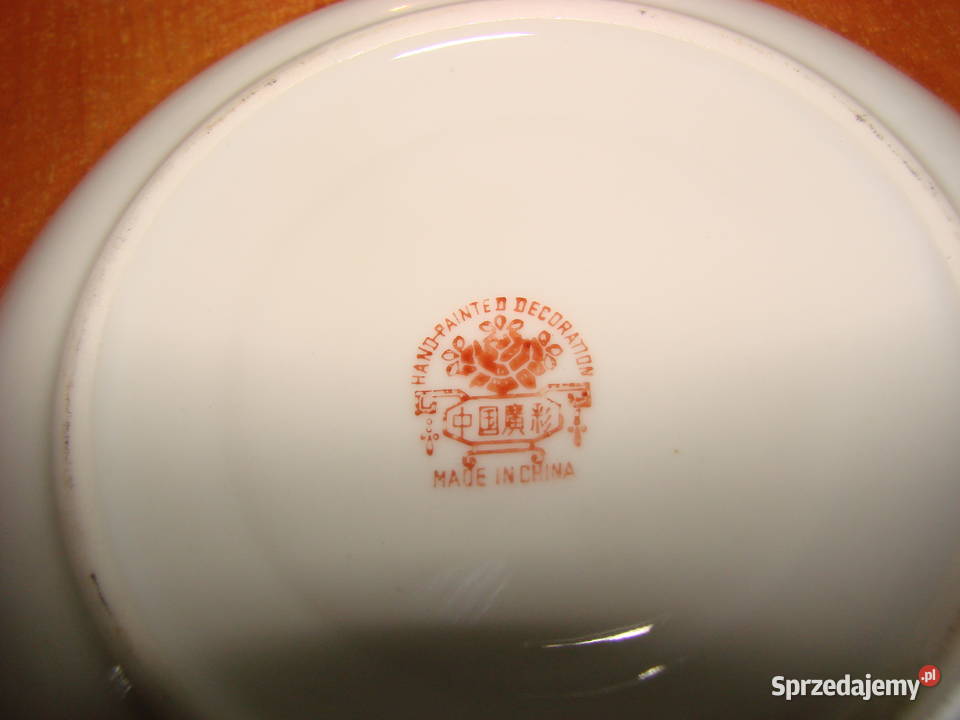 chiński porcelanowy talerzykspodek Pruszcz Gdański sprzedam