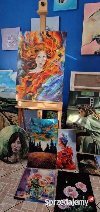 Wyprzedaż obrazów Męcina