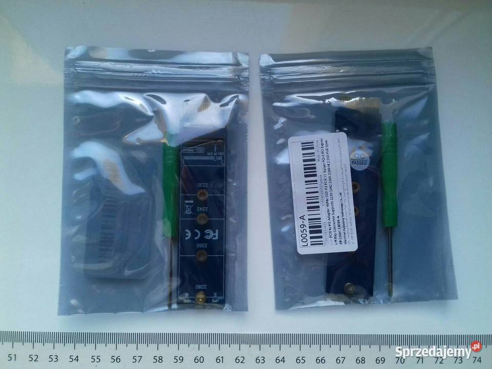 Adapter dysku M2 PCIE NVME do złącza PCIE x1 na Bydgoszcz