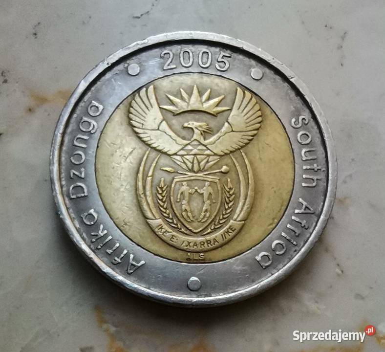 Moneta 5 Rand Afryka Południowa Numizmatyka Ząbki sprzedam