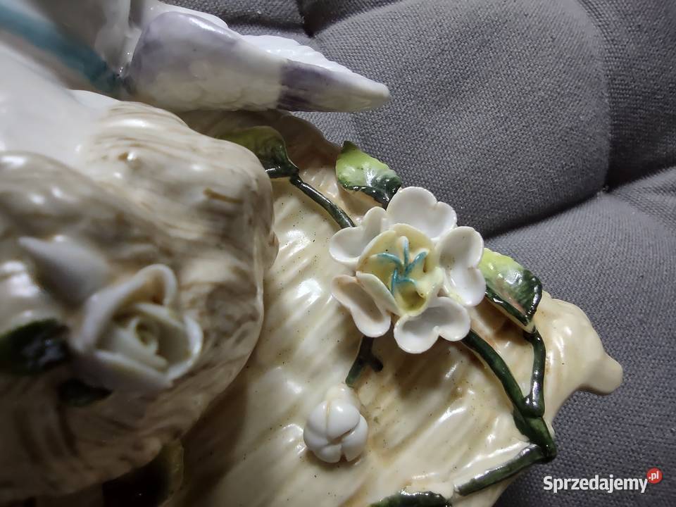 Stara porcelana Miśnia wazonik amorek Poznań