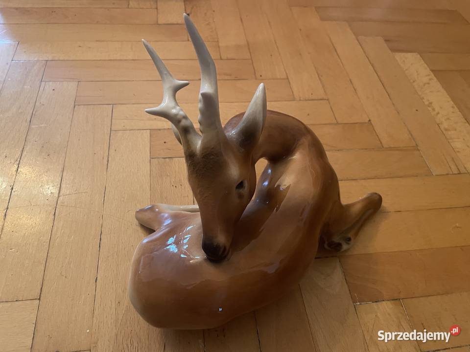 Jeleń Royal Dux figurka porcelanowa