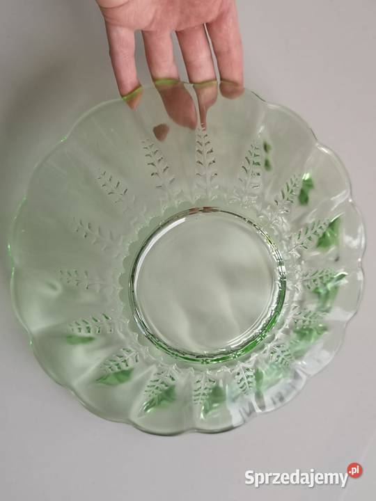 Patera misa zielone szkło Toruń