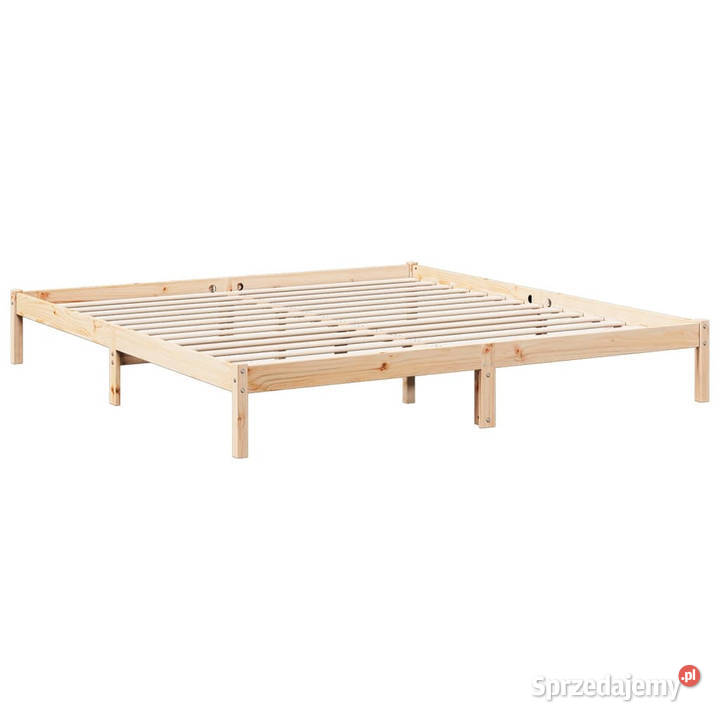 Dłuższe łóżko bez materaca lite drewno sosnowe 185cm Warszawa sprzedam