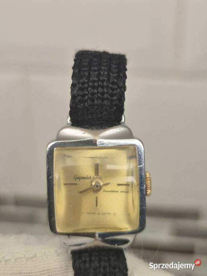 Art Deco damski zegarek vintage Gigandet śląskie Chorzów
