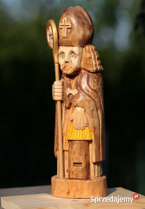 Św Ambroży rzeźba Ludowa A Antyki, Sztuka, Kolekcje Gniezno sprzedam
