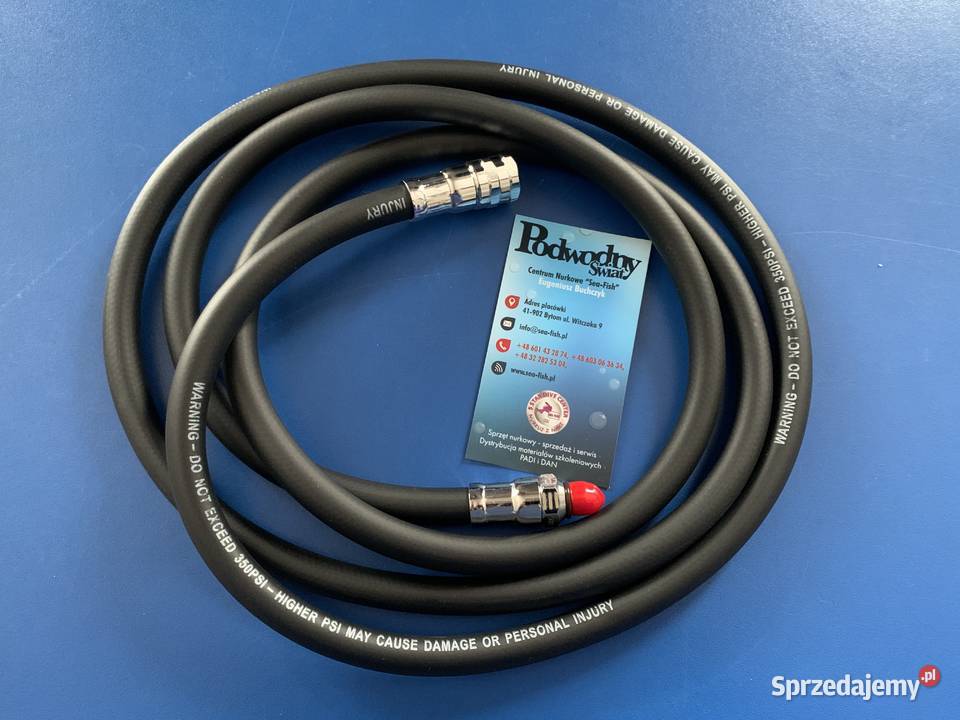 Wąż LP do automatuoctopusa gumowy czarny 200 śląskie