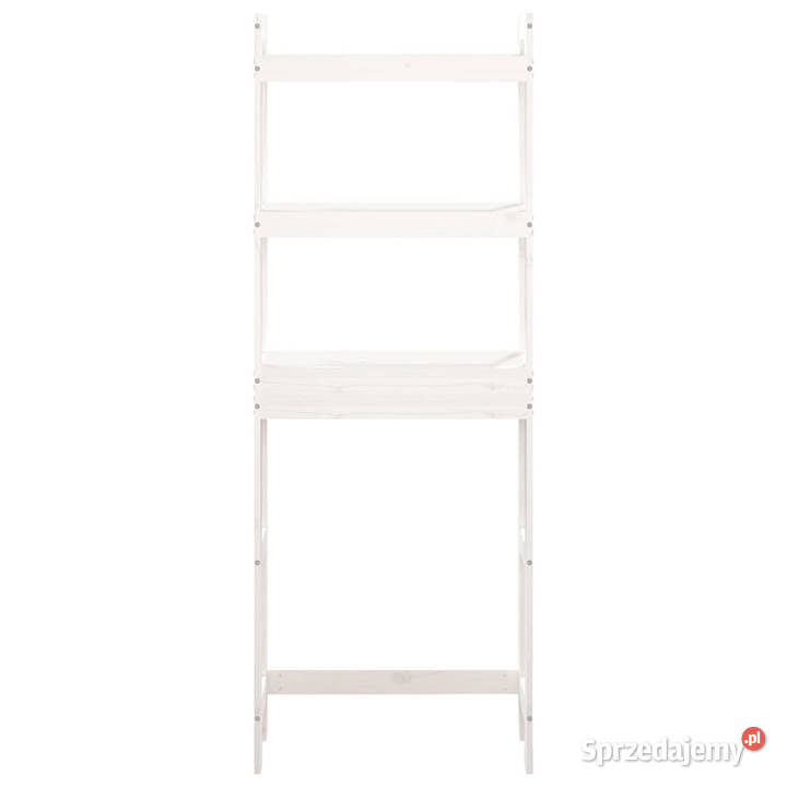Półka łazienkowa biała 63x26x171 lite drewno Warszawa