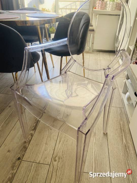Okazja szklane krzesło sprzedam