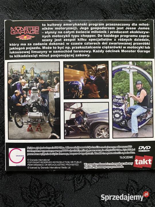 Monster Garageplyta DVD Lublin sprzedam