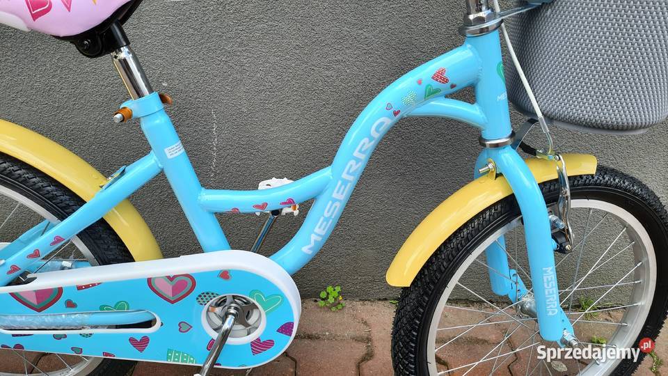 Rower dziecięcy 18 dziewczęcy z bocznymi kółkami Dębica sprzedam