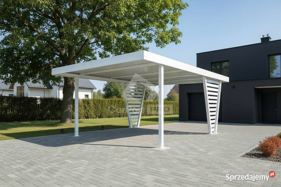 Carport V PREMIUM 48x5m Wypełnienie panelami podkarpackie