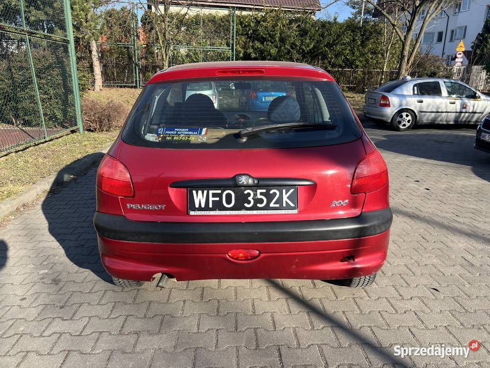 peugeot 206 11 1999 Warszawa