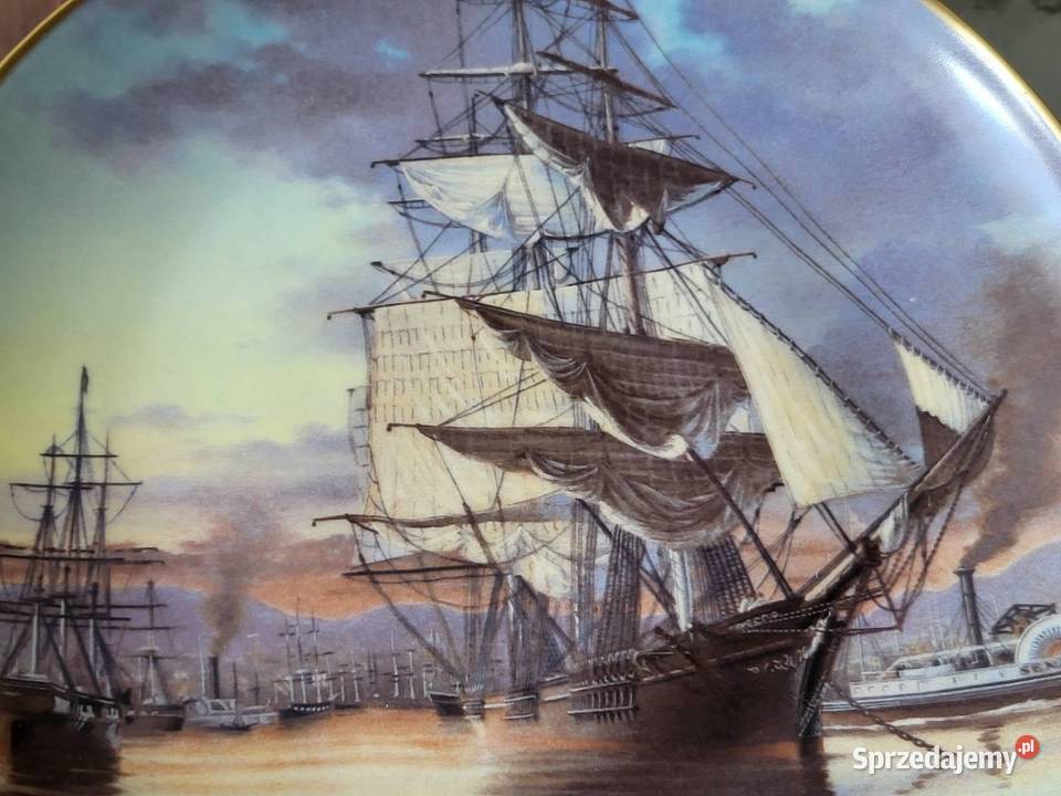 Franklin porcelain kolekcjonerski talerz pomorskie Gdańsk