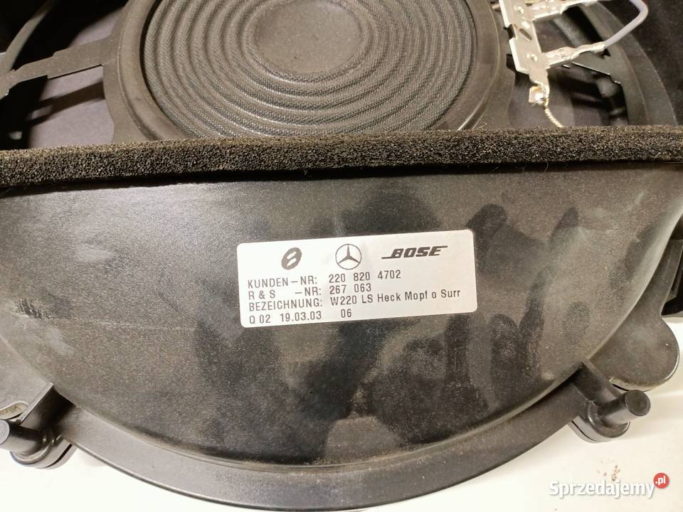 Nagłośnienie Bosse Mercedes w220 s500 Lubin sprzedam