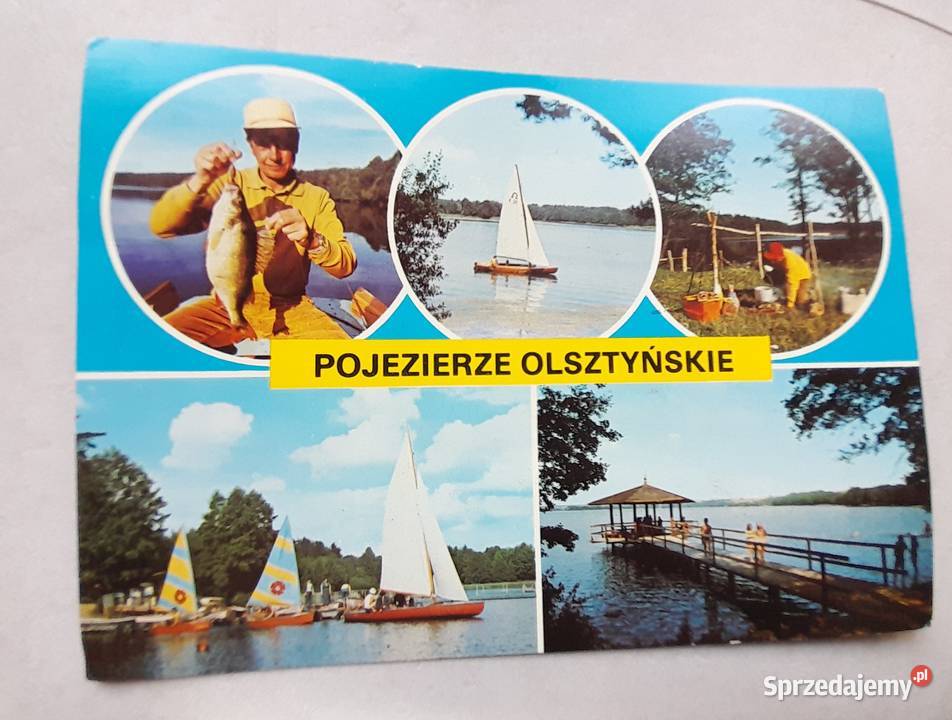 Stare pocztówki kartki pocztowe PRL Mazury Dąbrowa Górnicza