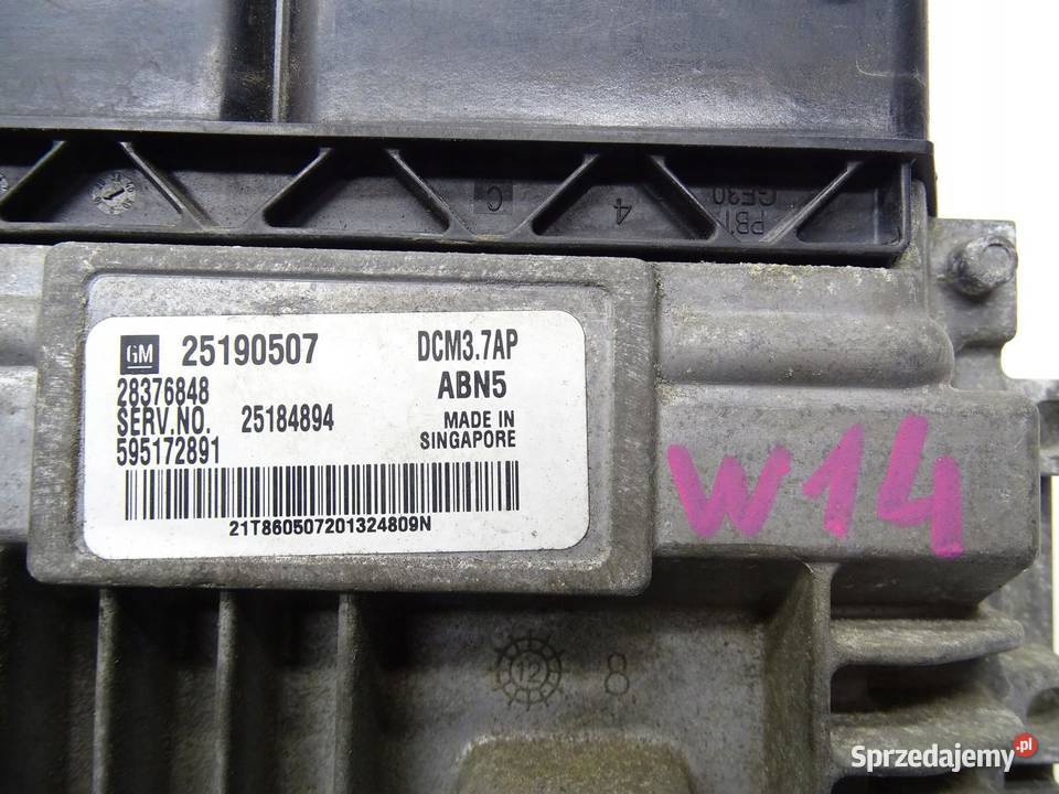 KOMPUTER STEROWNIK SILNIKA 25190507 OPEL ANTARA