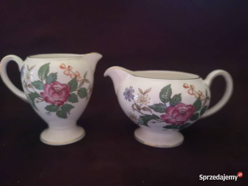 Filiżanka z talerzykiem deserowym Wedgwood Made Gdańsk