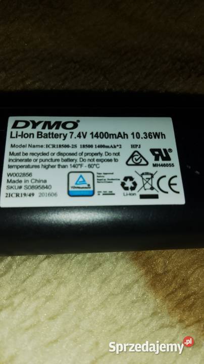 Akumulator drukarki xtl500 Dymo Elektronika Siekierki Małe sprzedam