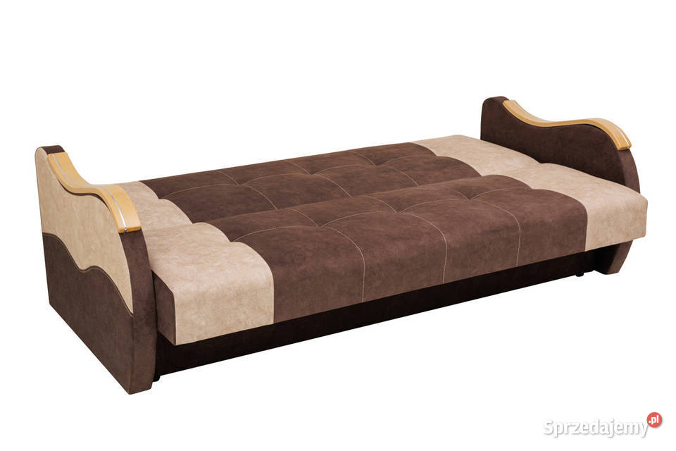 Wersalka Tapicerowana Brązowa Materiał Zmywalny Sofy i kanapy Zamość