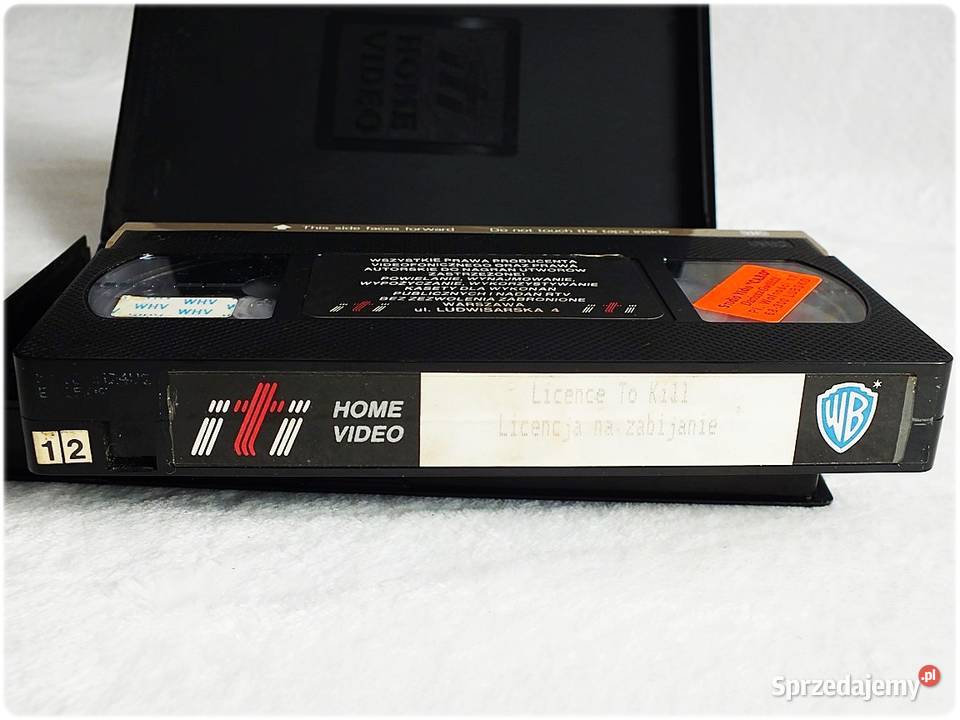 Kaseta VHS Film James Bond 007 Licencja na sprzedam