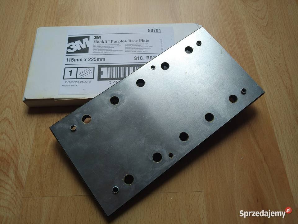 3M Hookit Purple base plate S1C 115 x 225 50781