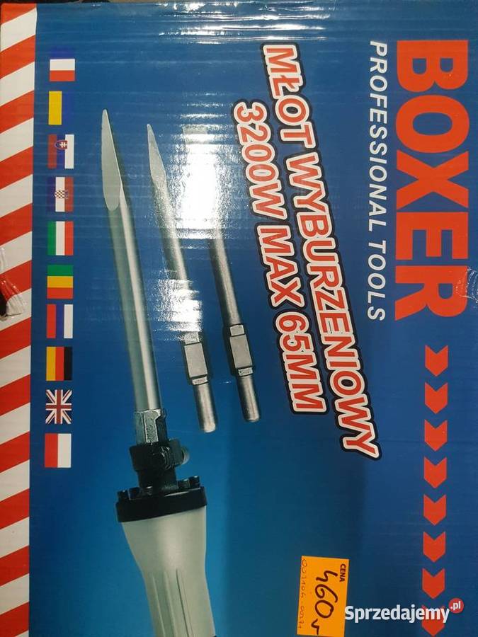 Młot wyburzeniowy boxer 3200 wat 45 Juli walizka Głogowa sprzedam