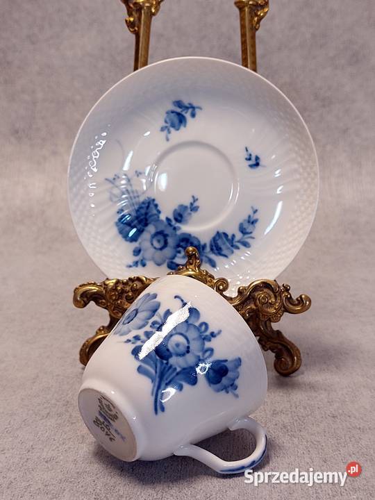 ROYAL COPENHAGEN Filiżanka Duet Kobaltowe kwiaty