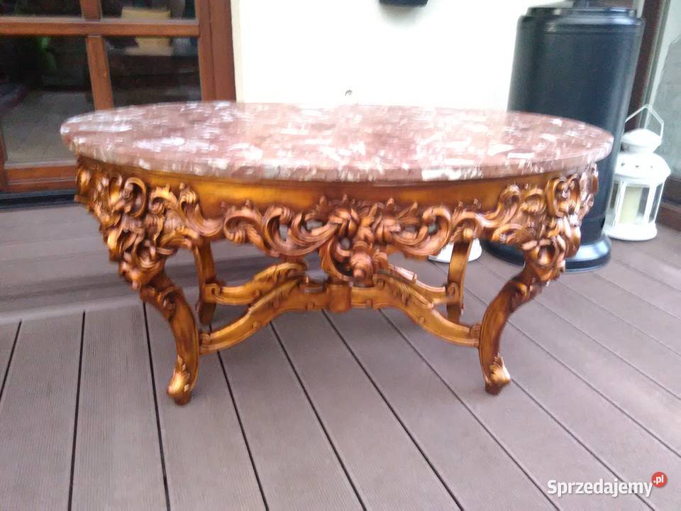 Stolik Barokowy Rzeźbione Antyk UNIKAT Kluki