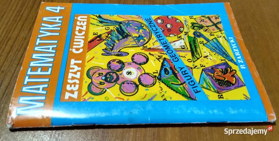 Matematyka 4 z plusem figury geometryczne zeszyt Rok wydania 1992 Gdańsk sprzedam