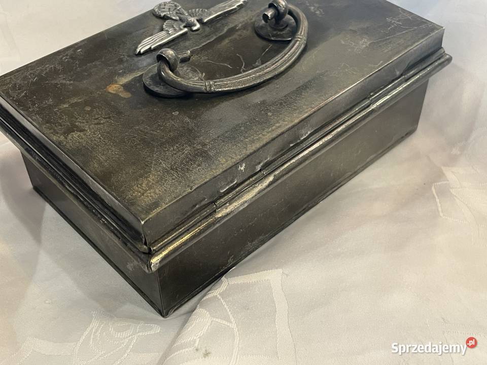 Metalowa kasetka III Rzesza KRIM 1941 Antyki małopolskie Kraków