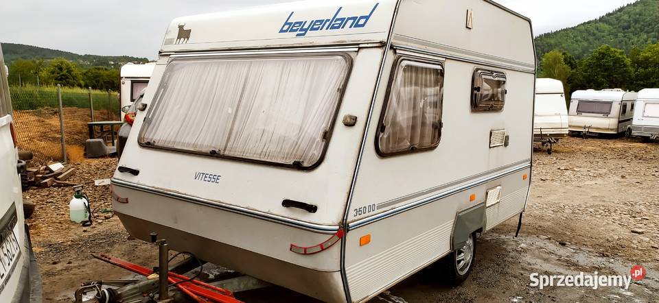 Przyczepa kempingowa campingowa kemping OKAZJA 1 Przyczepy i naczepy Międzybrodzie Bialskie sprzedam