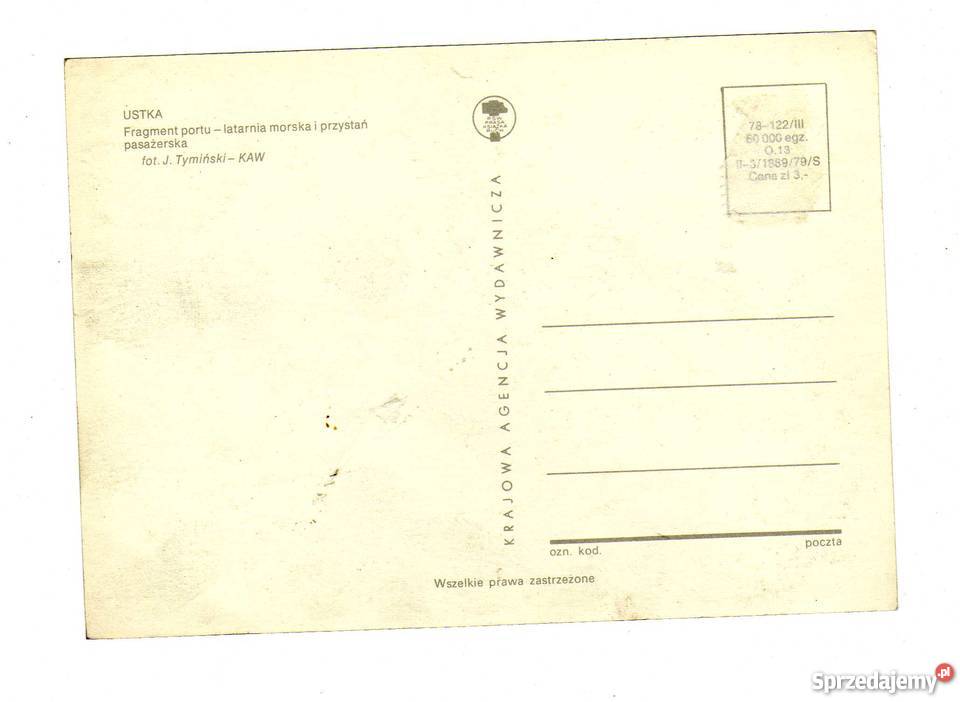 USTKA FRAGMENT PORTU POCZTÓWKA Pocztówki i karty telefoniczne Krynki