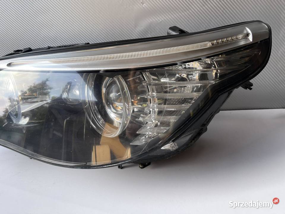 BMW E60 LIFT LEWA LAMPA BIXENON SKRĘTNY Części samochodowe Ostroróg