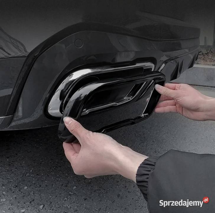 Nakładki końcówki wydechu BMW X5 G05 Czarne wielkopolskie