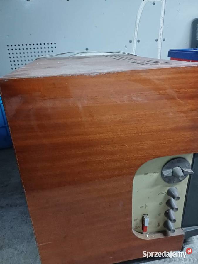 Zabytkowy kolekcjonerski telewizor Alga 21 Kineskopowy Gródek