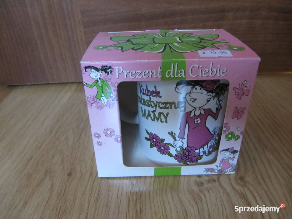 Kubek z napisem Kubek Fantastycznej MAMY Wrocław