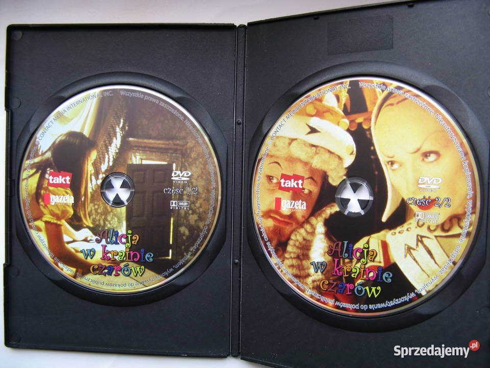 DVD Alicja w krainie czarów komplet 2 płyty pełne Poznań sprzedam