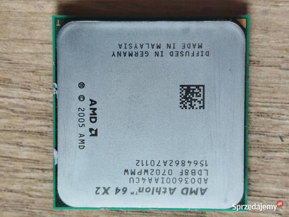 Procesor AMD Athlon 64 X2 z oryginalnym małopolskie Oświęcim