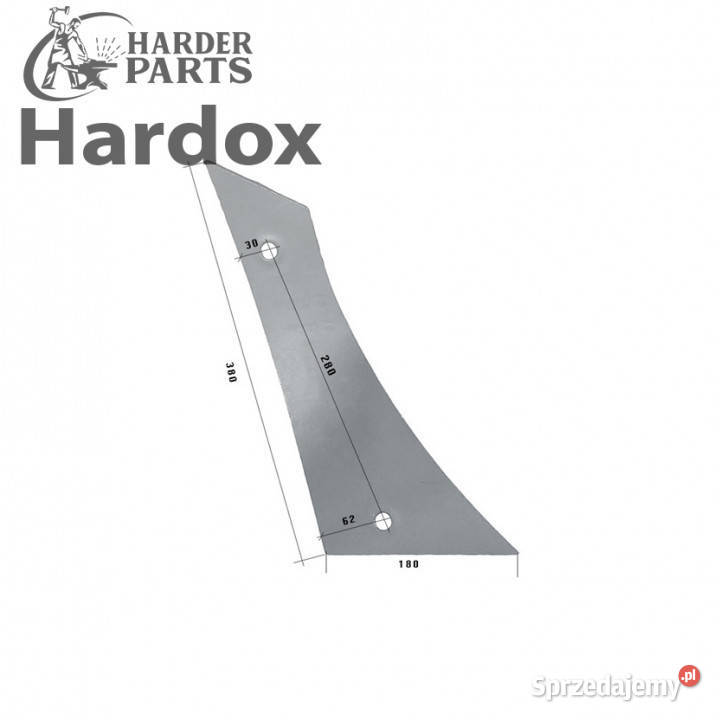 Pierś HARDOX 930821350P części do pługa nieuszkodzony