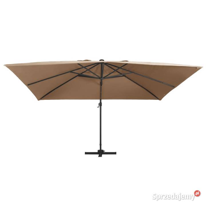 vidaXL Parasol wiszący z LED i aluminiowym Dom i Ogród mazowieckie Warszawa