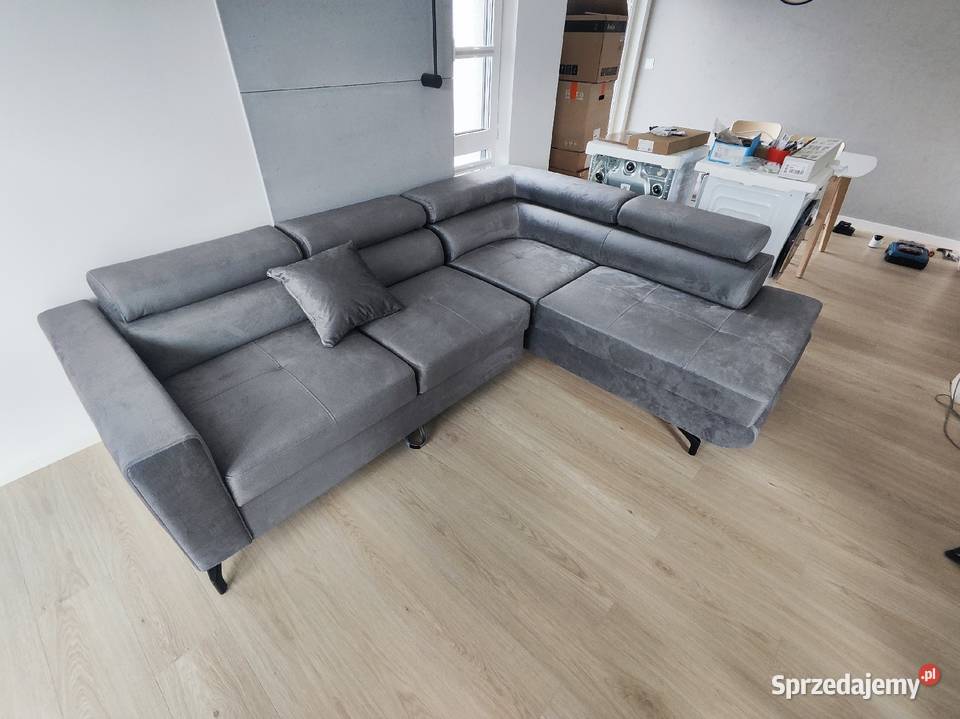 Nowy narożnik z funkcją spania i pojemnikiem na Olsztyn