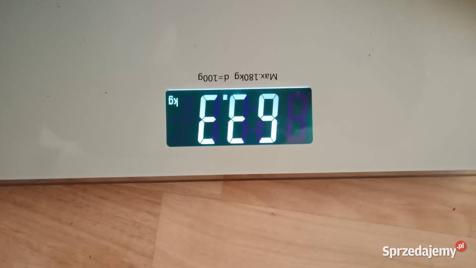 Waga łazienkowa biała szkło