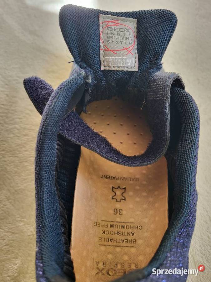 Geox36 Granatowe Dł wkładki 235 Stan Warszawa