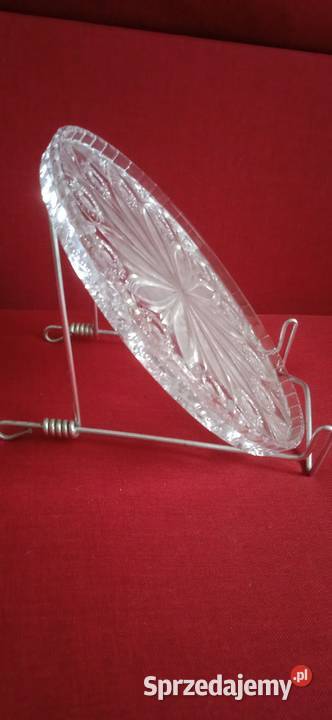 Taca kryształowa z okresu PRLu Świdnica