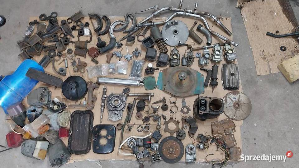 M72 Ural K750 zestaw części garażowe porządki Kończyce