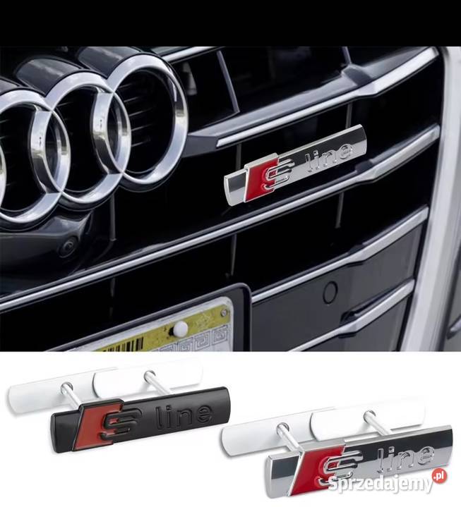 Logo grill S line Audi aluminium nowe sportowy śląskie